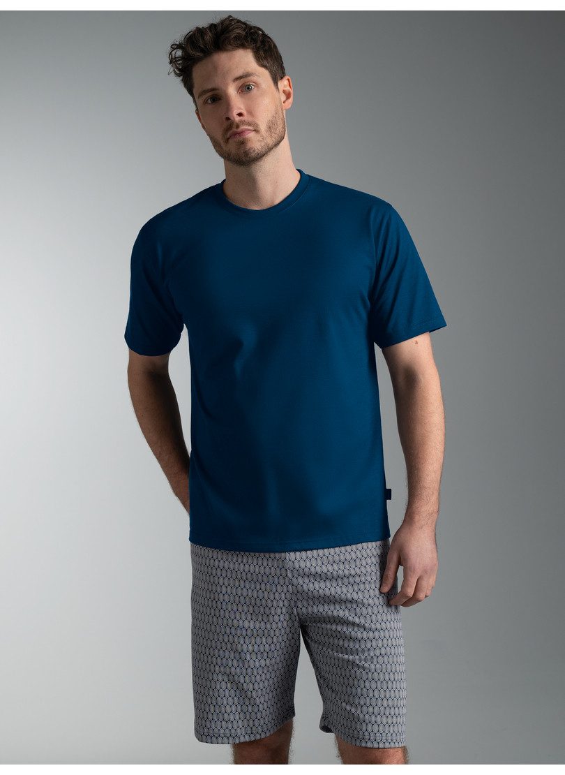 Trigema Schlafanzug TRIGEMA Pyjama im modischem Allover-Muster (1 tlg)