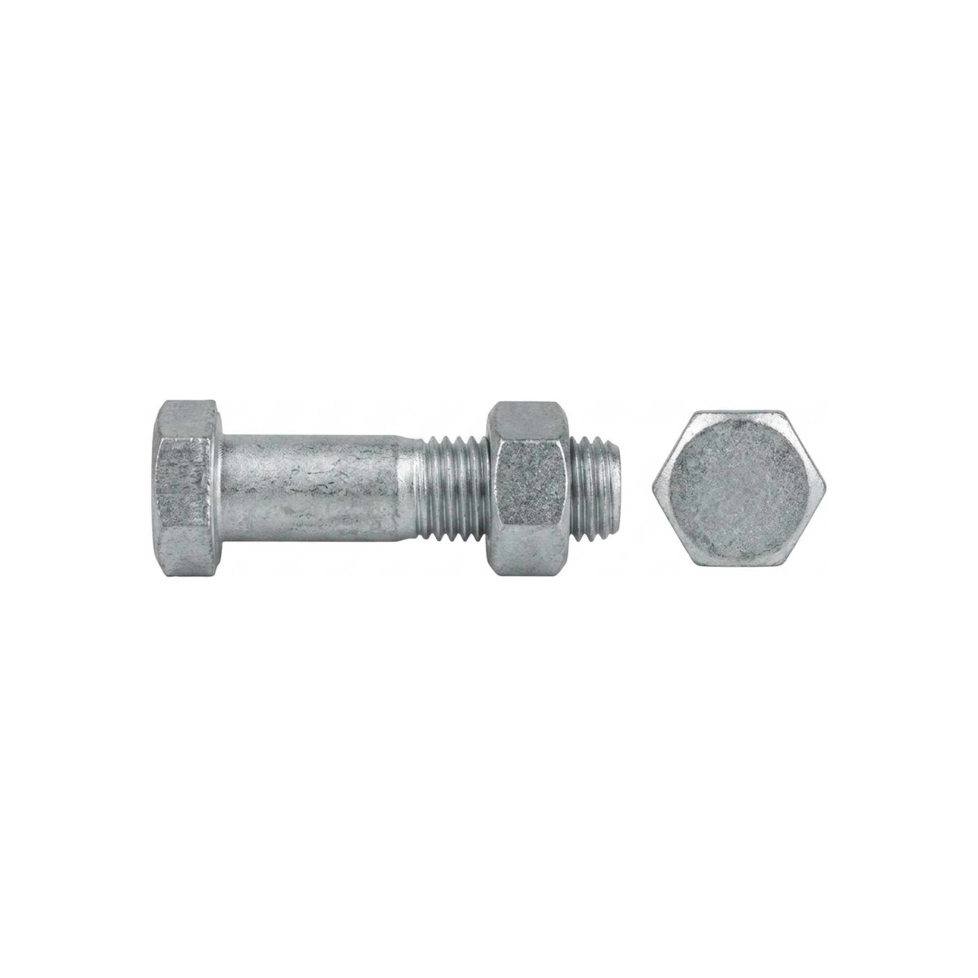 Contorion Passschraube DIN 7968 Sechskant-Passschraube M12x70 Stahl 8.8 blank m. Mutter
