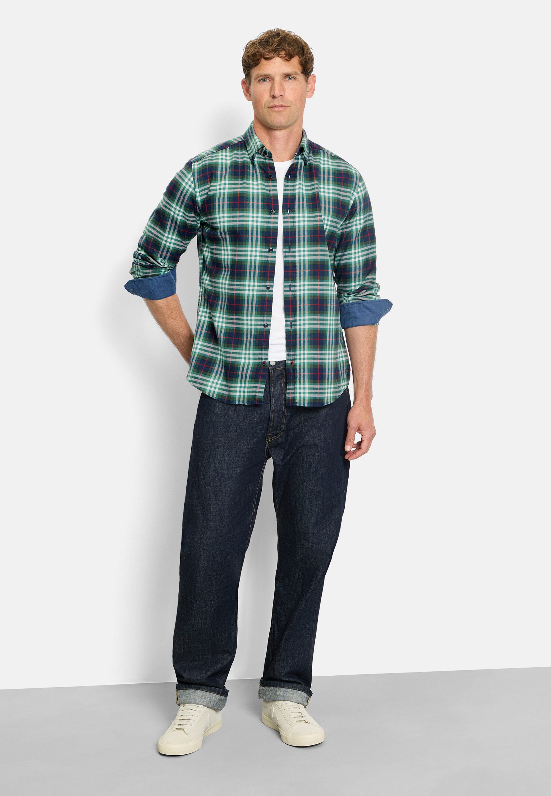 OLYMP Langarmhemd OLYMP Casual, regular fit, Button-down