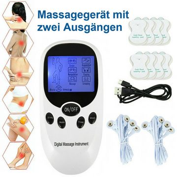 yozhiqu Massagegerät Zweikanaliges digitales Meridian-Massagegerät für zu Hause, 1-tlg., Elektrisches Massagegerät für Nacken, Taille und Rücken