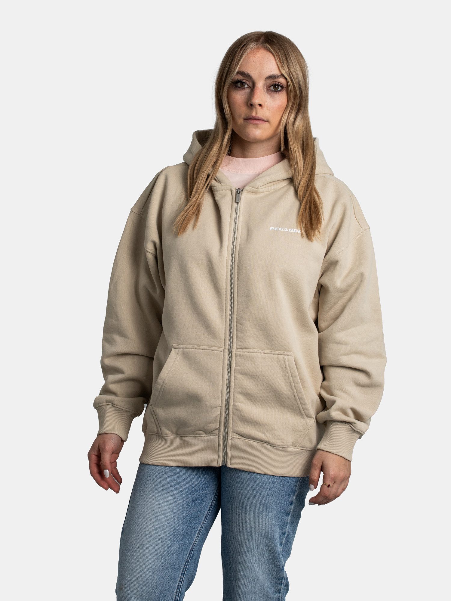 PEGADOR Kapuzensweatjacke Pegador Ramira Oversized Sweat Jacket