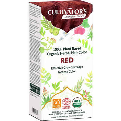 Cultivators Haarfarbe Organische Pflanzen Rot, Rot, 100 g