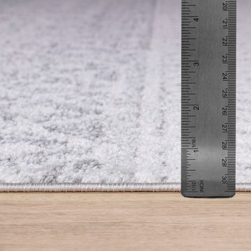 Teppich GEOMETRIC, Surya, rechteckig, Höhe: 8 mm, Skandi Design, Boho Kurzflor Wohnzimmerteppich, Schlafzimmer, Grau