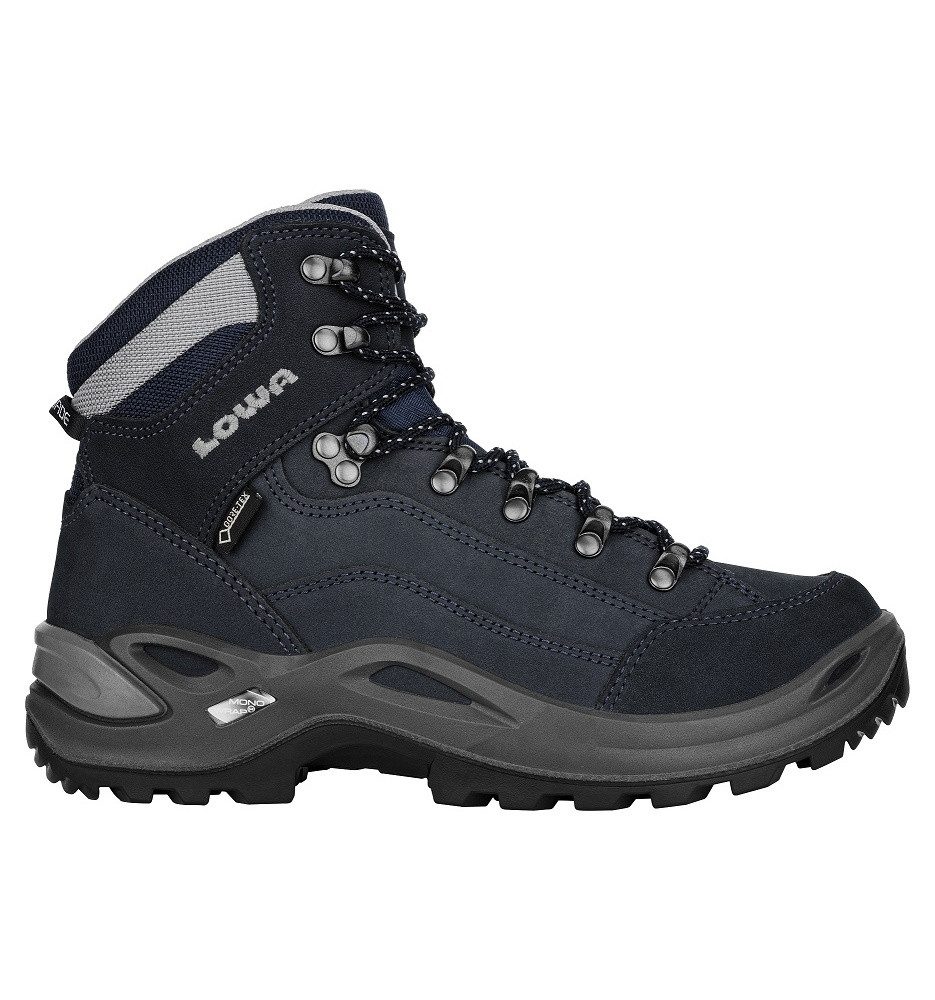 Lowa Renegade Mid GTX (All-Terrain, Nubukleder, wasserdicht) navyblau/grau Wanderschuh