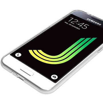 CoolGadget Handyhülle Transparent Ultra Slim Case für Samsung Galaxy J3 2016 5 Zoll, Silikon Hülle Dünne Schutzhülle für Samsung J3 2016 Hülle