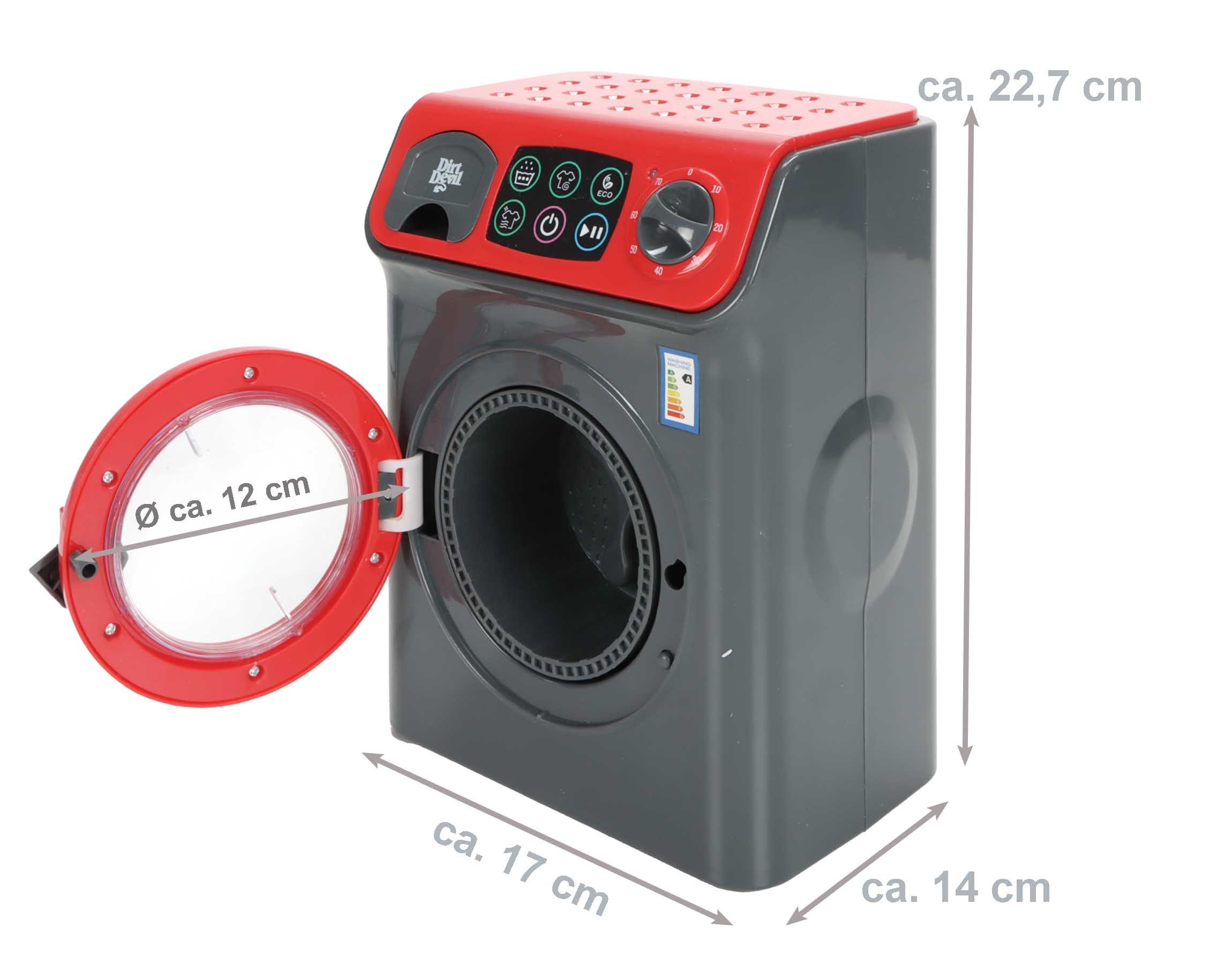 DIRT DEVIL Kinder-Waschmaschine Spielzeug Waschmaschine, Kinderspielzeug Waschmaschine mit Licht und Ton
