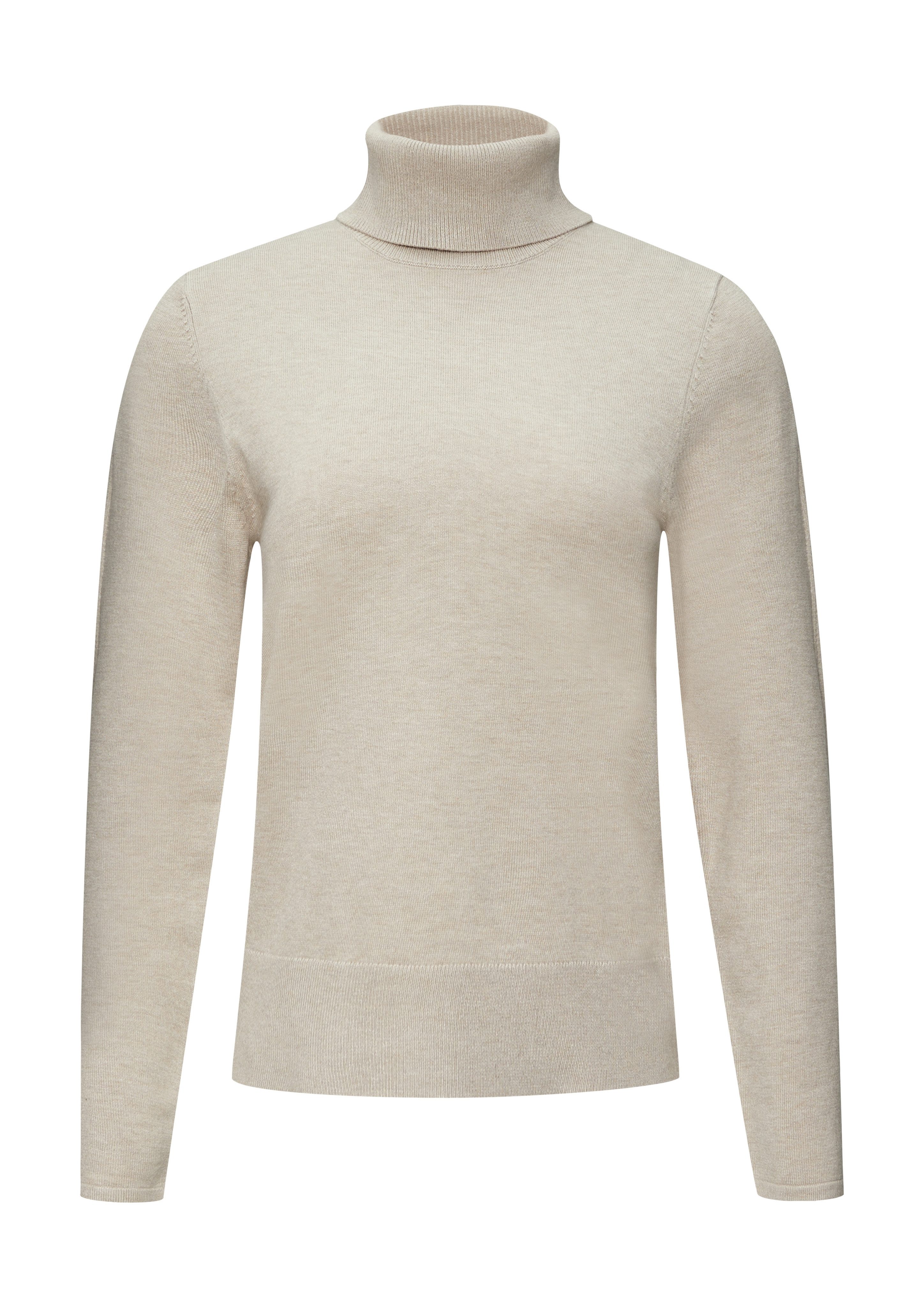 s.Oliver BLACK LABEL Rollkragenpullover mit Rippbündchen