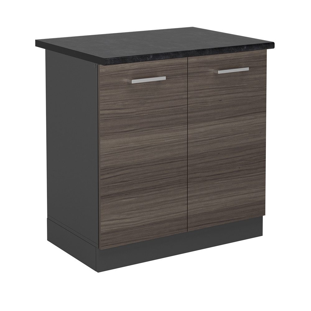 Vicco Spülenunterschrank R-Line, Edelgrau/Anthrazit, 80 cm, günstig online kaufen