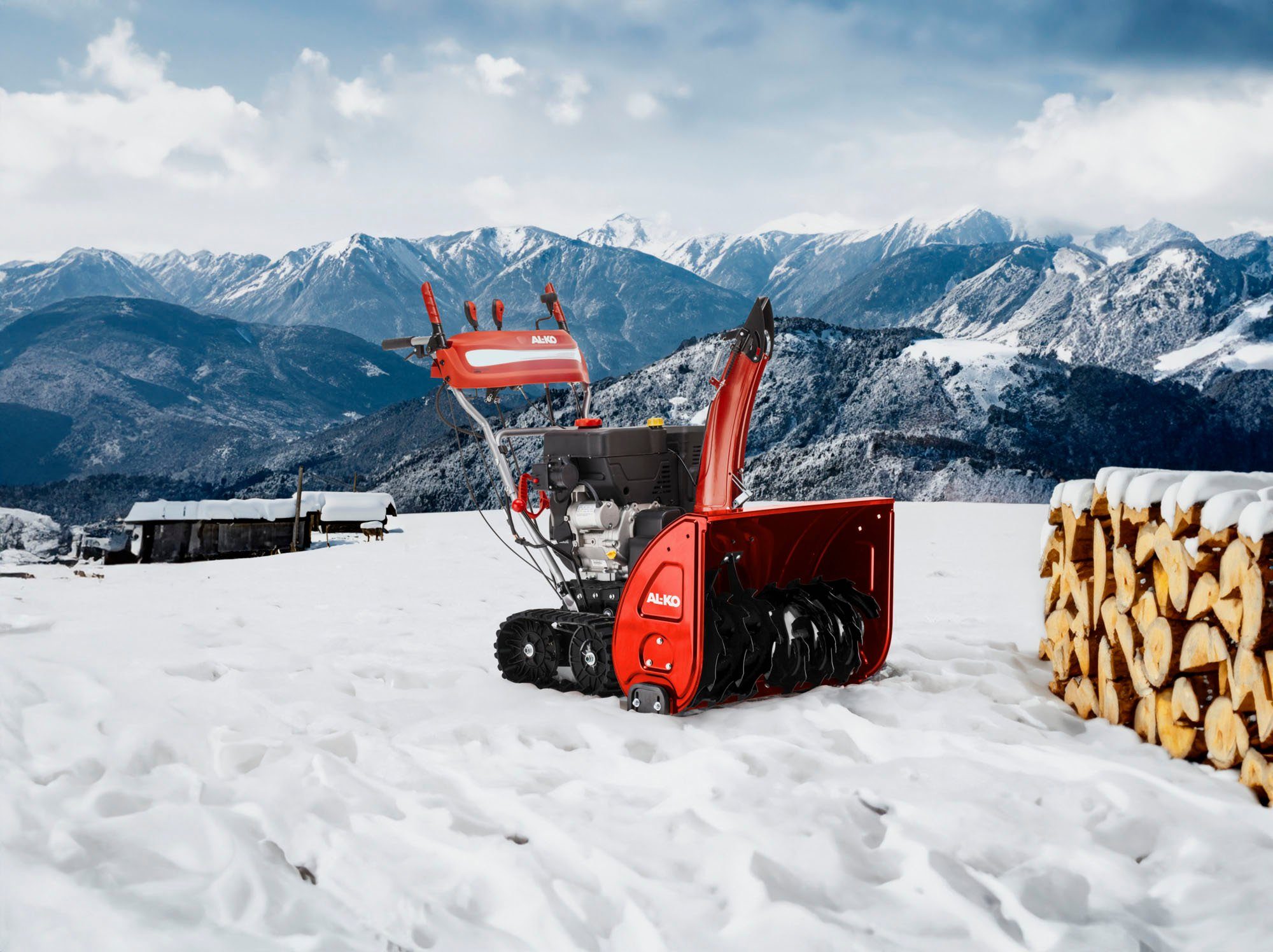 AL-KO Benzin-Schneefräse Snow Line 760.4 TE LED, 76 cm Arbeitsbreite, 76 cm Räumbreite, 9 kW Motorleistung