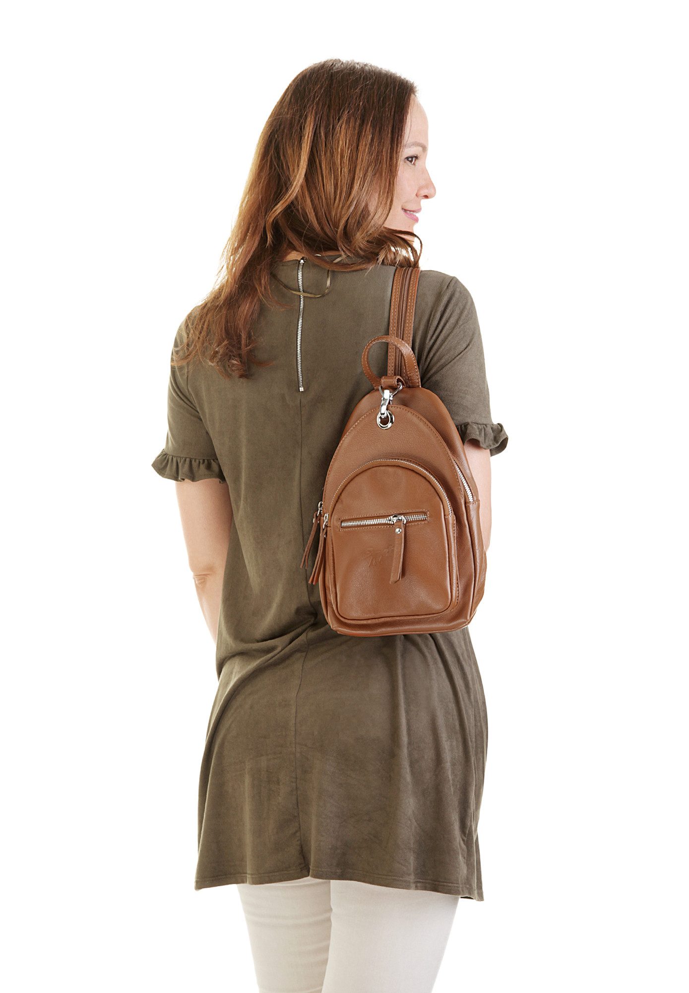 Samantha Look Cityrucksack, echt Leder, Made in Italy günstig online kaufen