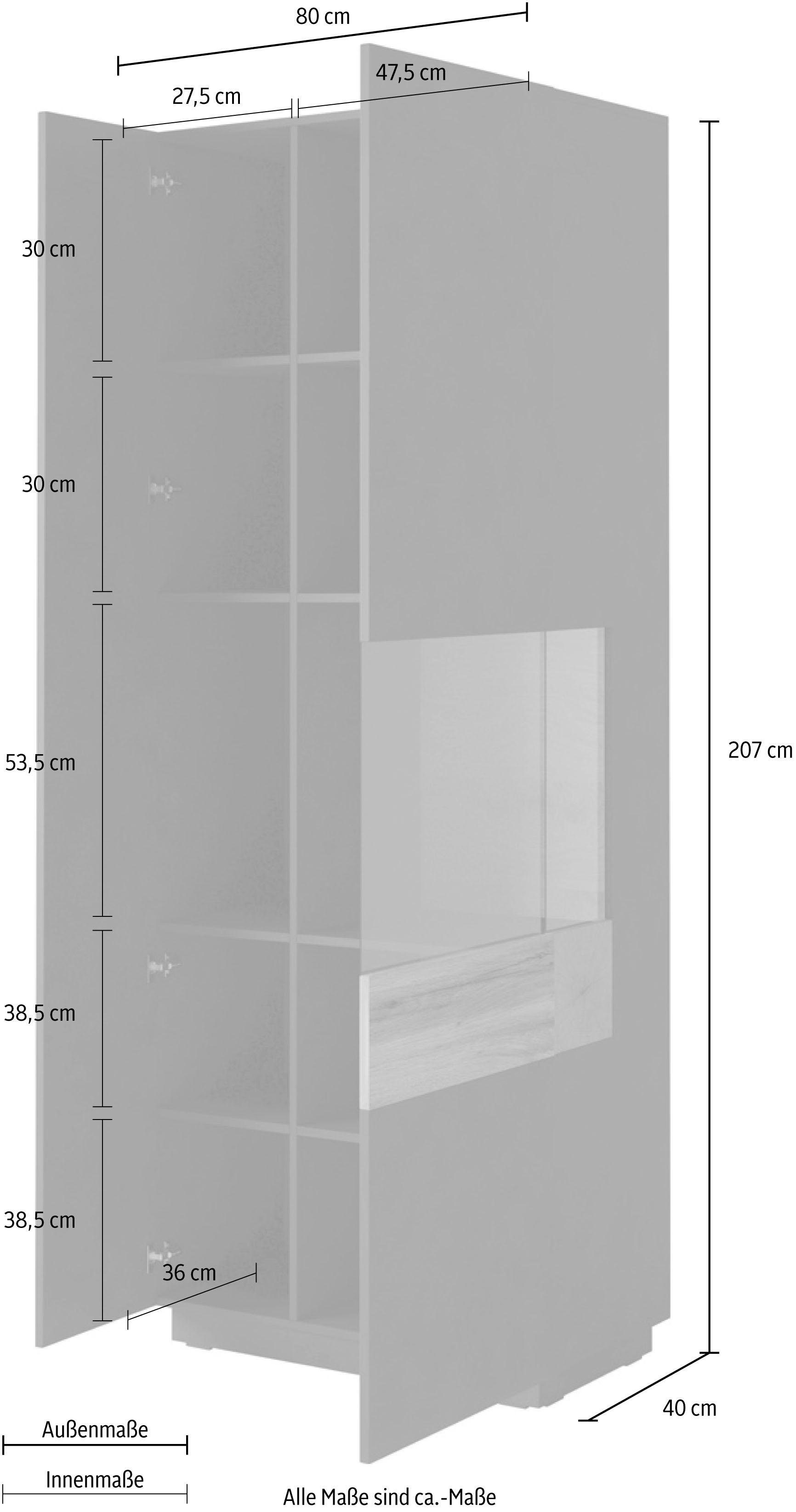 OTTO home Vitrine SILKE Höhe 207 cm – Bild 4 von 5