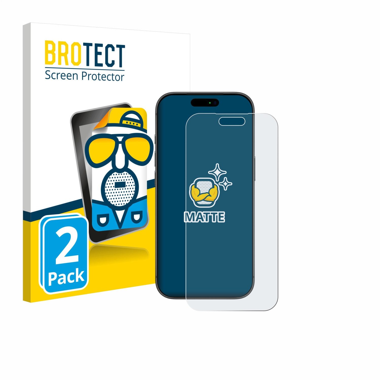 BROTECT Displayschutzfolie Schutzfolie für Apple iPhone 17 Pro Max, 2 Stück, Displayschutz Schutz Folie Matt Entspiegelungsfolie