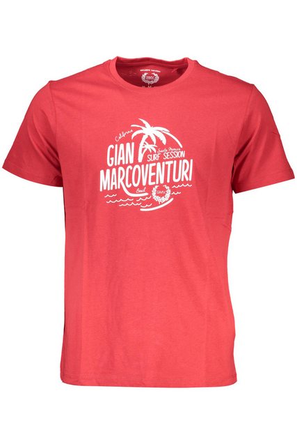 GIAN MARCO VENTURI T-Shirt Stilvolles rotes Herren-Kurzarmshirt mit Druck u günstig online kaufen