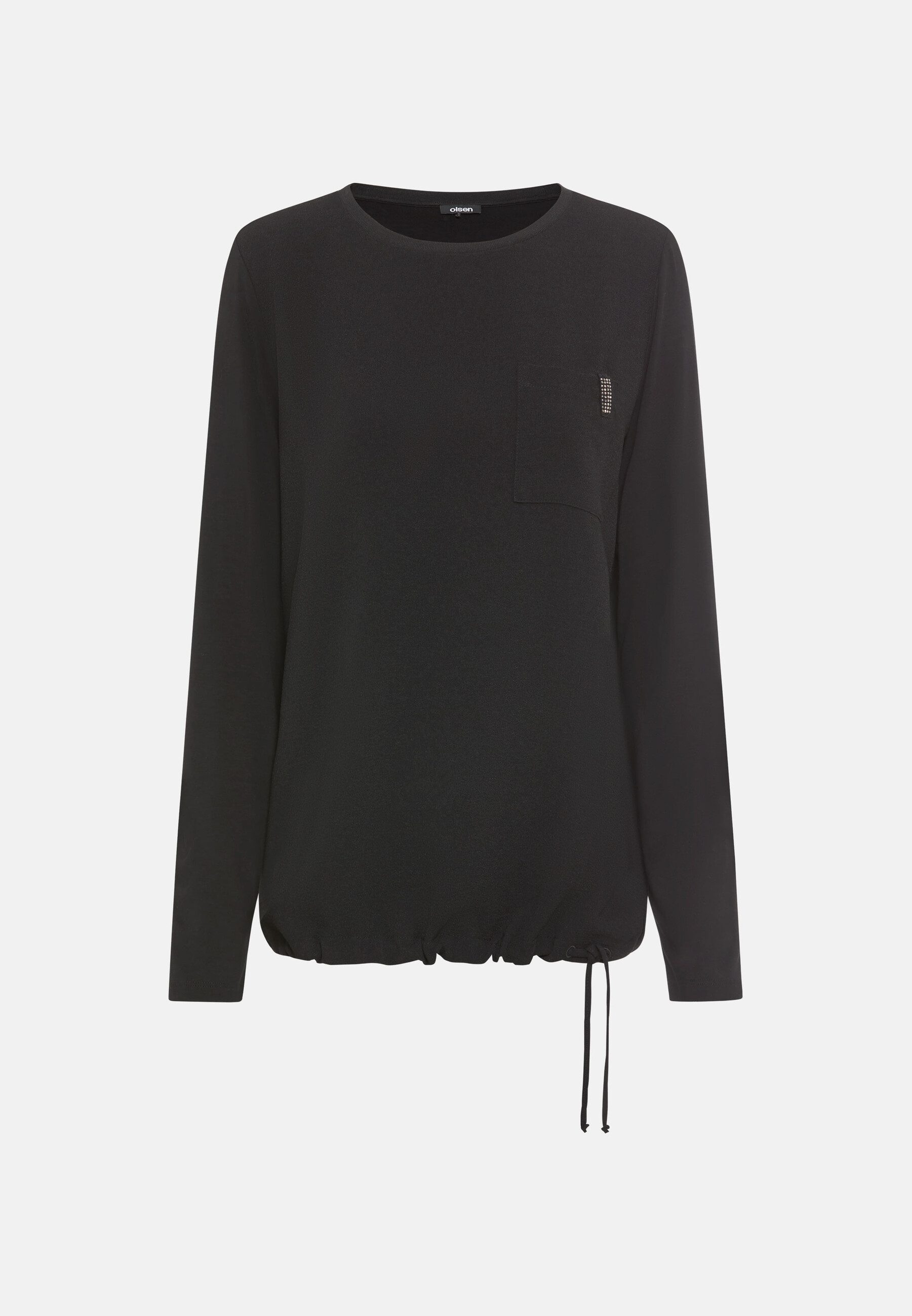 Olsen Longsleeve im Material-Mix
