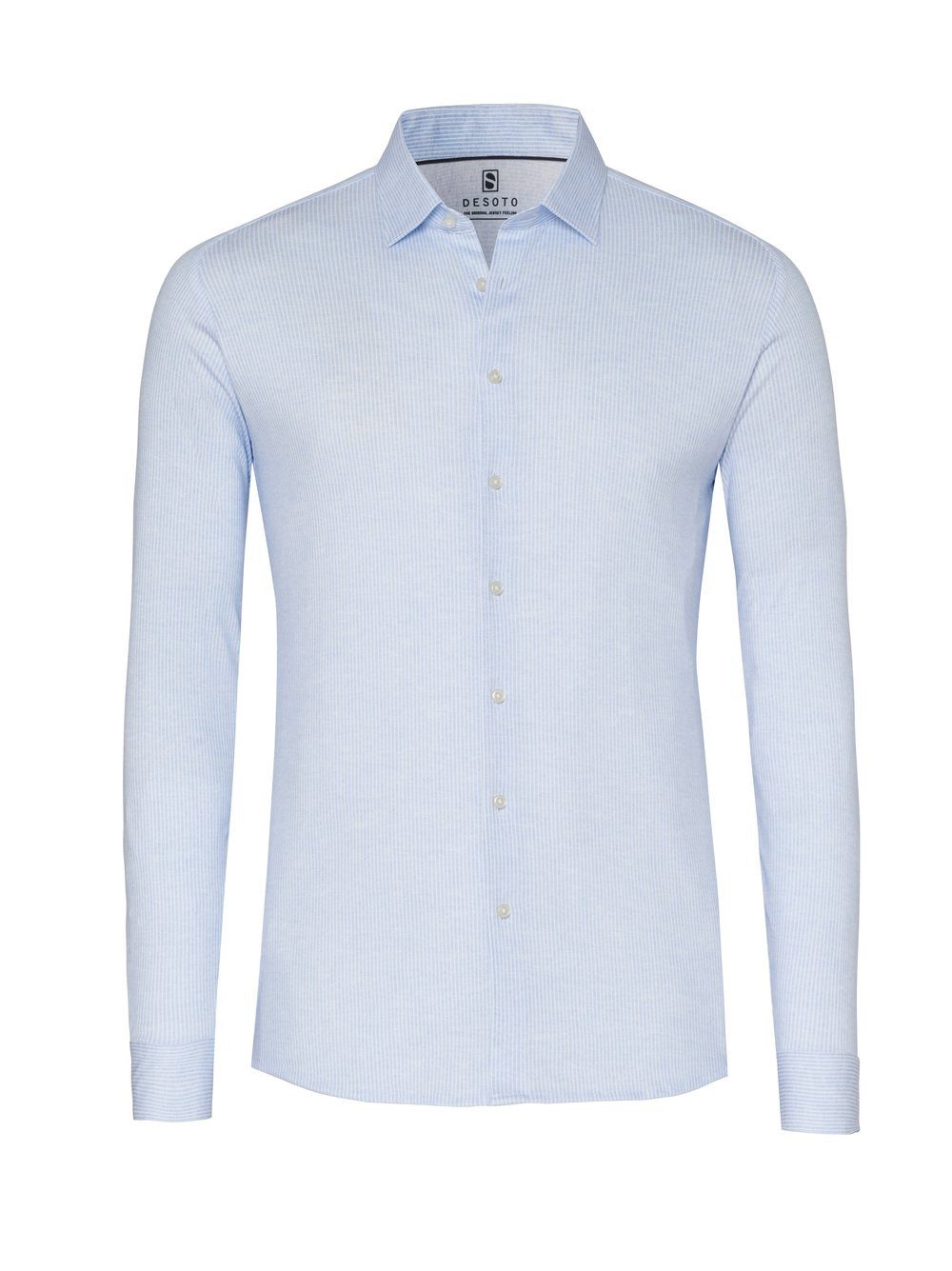 DESOTO Langarmhemd Casual Kent 1/1 Jerseyhemd, Kentkragen, Slim Fit günstig online kaufen