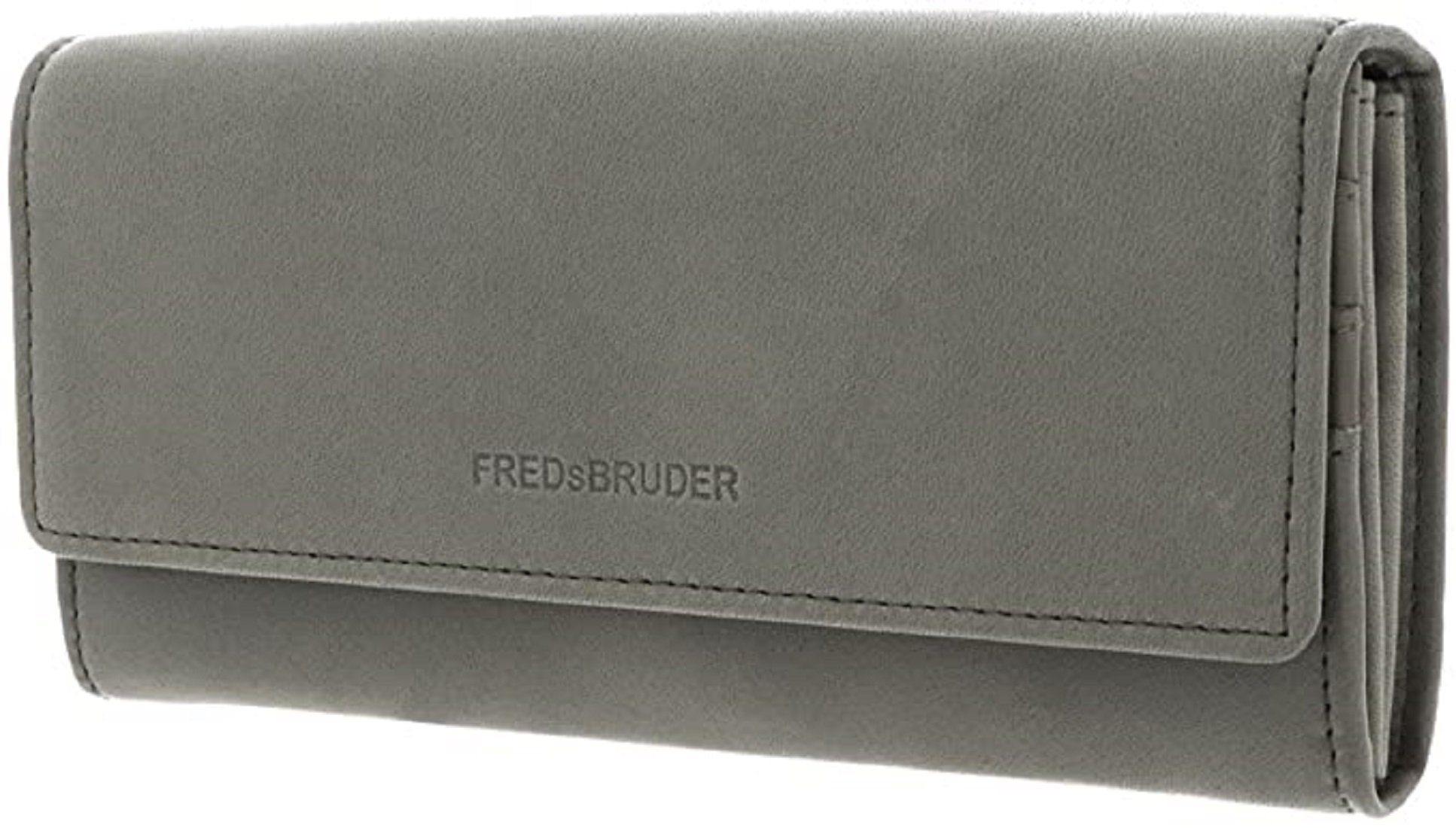 FredsBruder: Leder FREDsBRUDER Geldbörse echtes Geldbörse Flappy, weiches Wallet PGL olivgrün