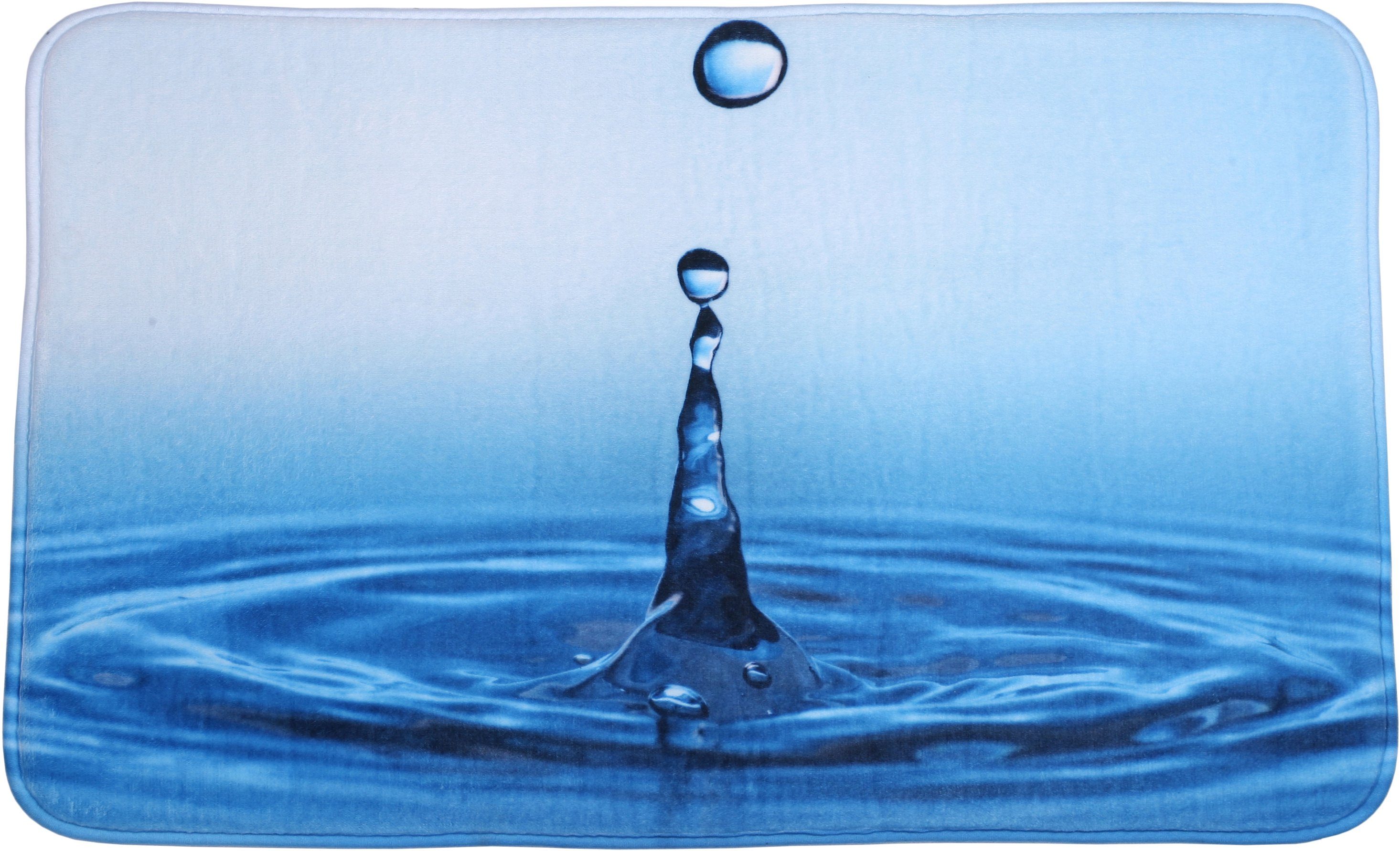 Sanilo Badematte Tropfen, 50 x 80 cm, sehr weich, rutschfest, waschbar und günstig online kaufen