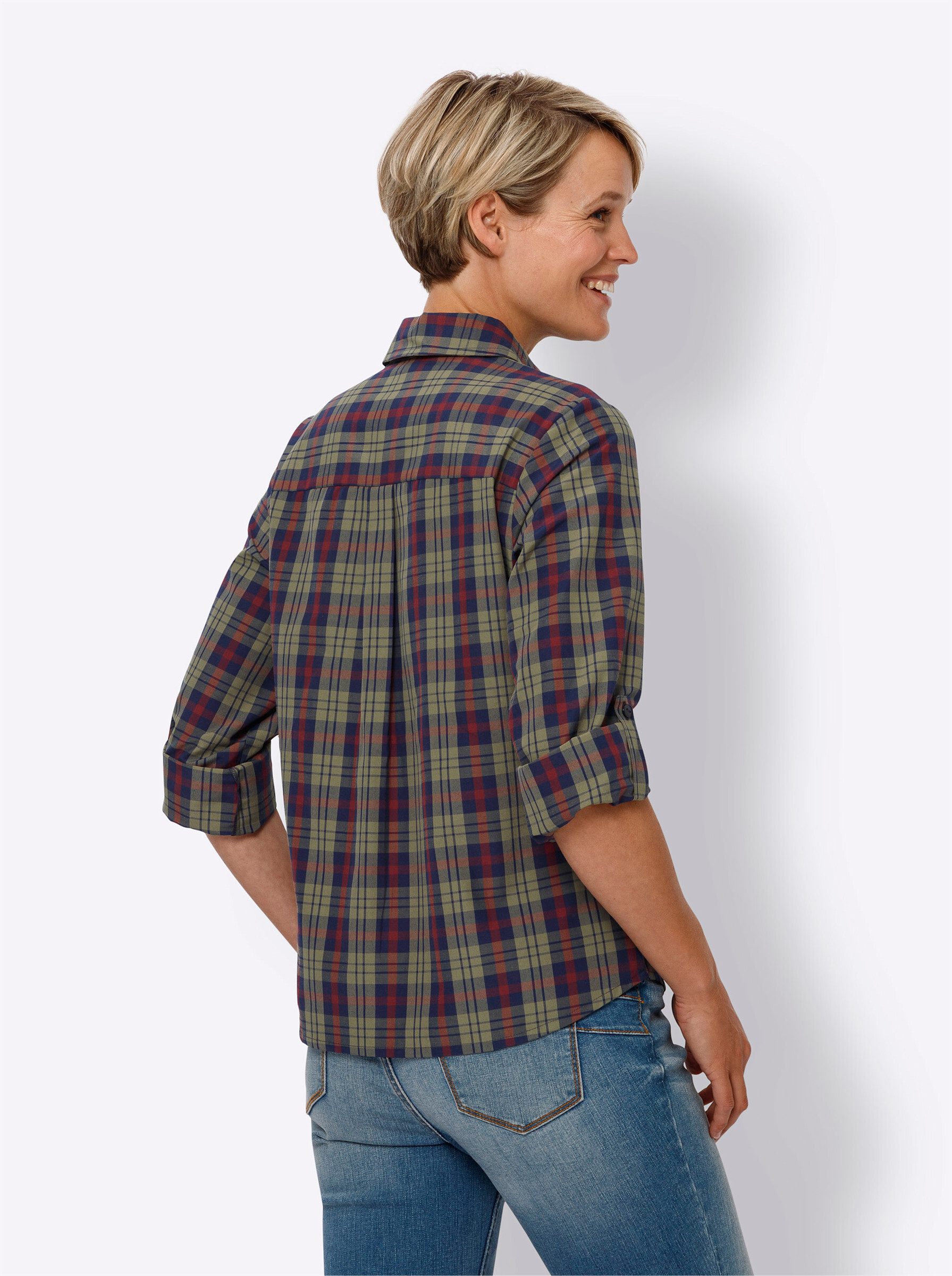 Sieh an! Klassische Bluse Langarmbluse günstig online kaufen