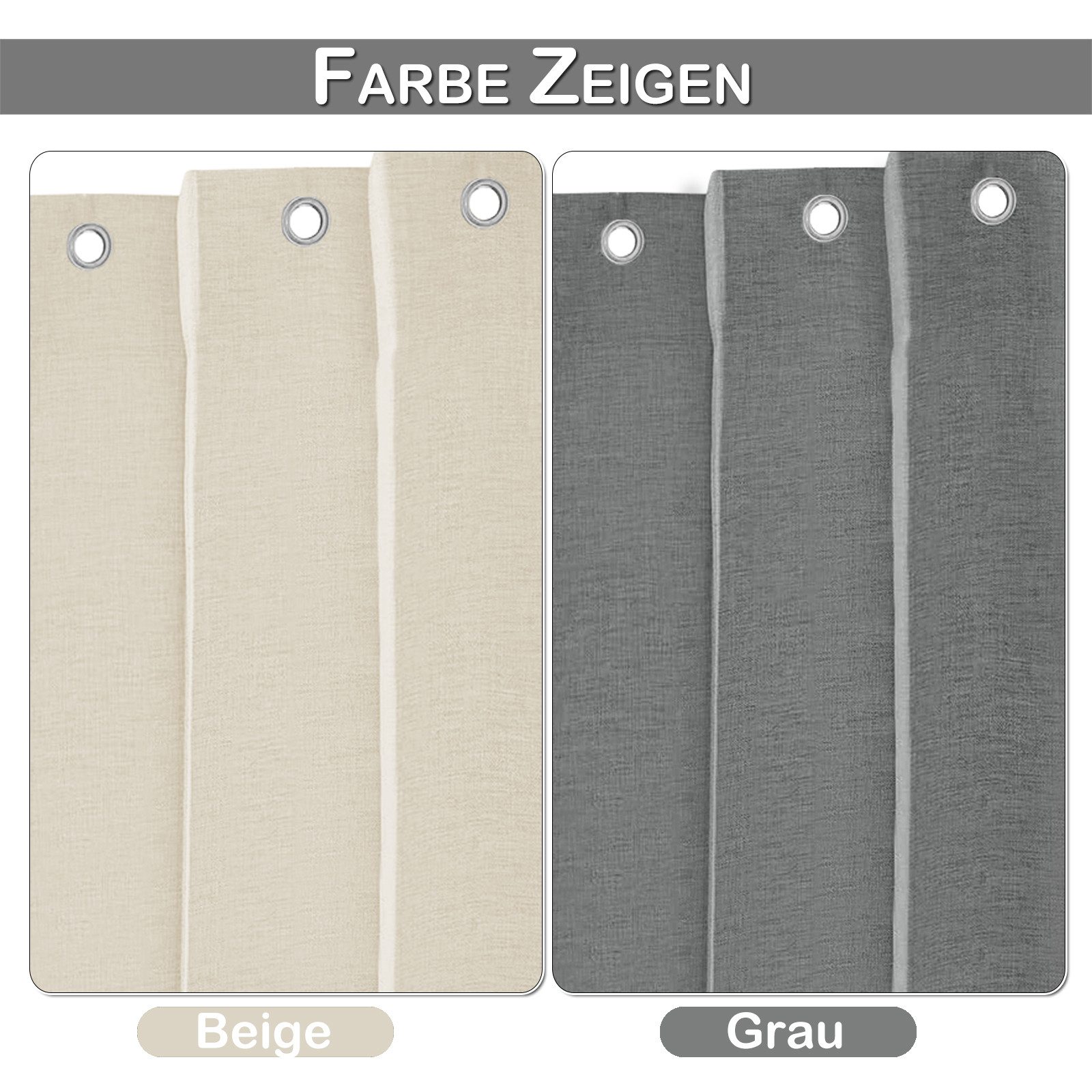Lapalife Gardine Raumtrenner mit Haken, Raumteiler, Wasserdicht, Faltbarer, 1 Stück, 254x214, 254x244, für Terrasse, Schlafzimmer und Gemeinschaftsräume – Bild 3 von 5
