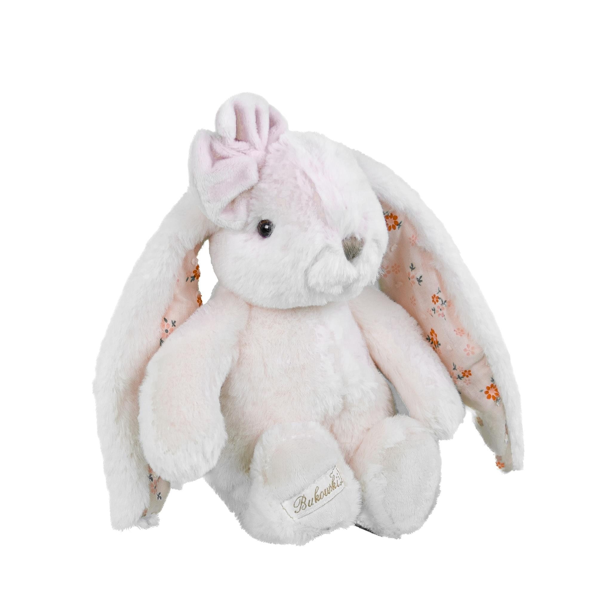 Bukowski Kuscheltier Hase Junior Kanina floral pink 22 cm Plüschhase Stofftier