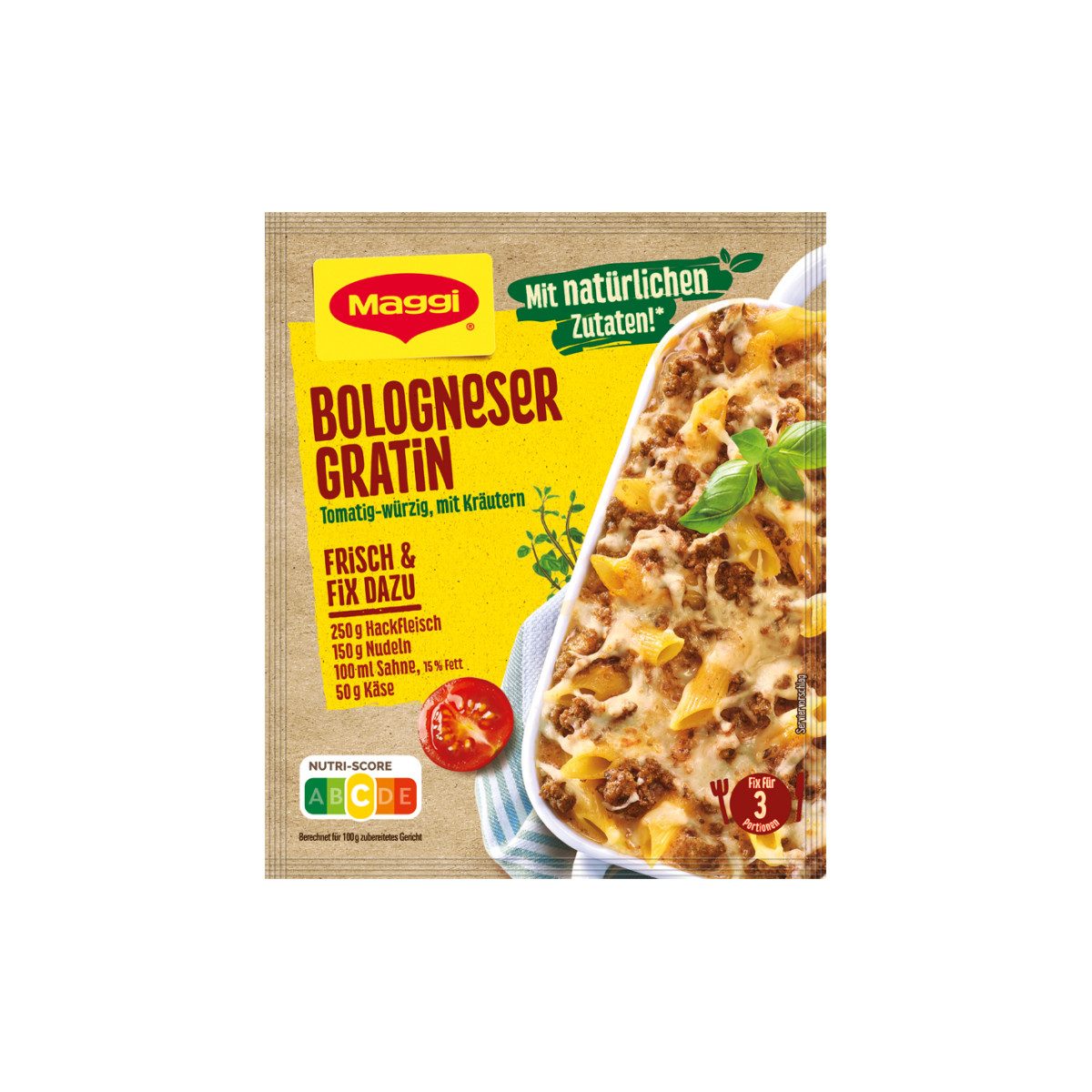 MAGGI Saucen, Maggi Fix für Bologneser Gratin fein würzig für leckere Aufläufe 35g
