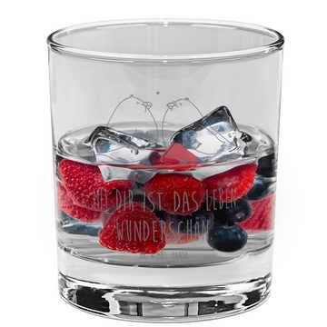 Mr. & Mrs. Panda Glas Turteltauben Liebe - Transparent - Geschenk, Jahrestag, Ginglas, Gin, Premium Glas, Feine Lasergravuren