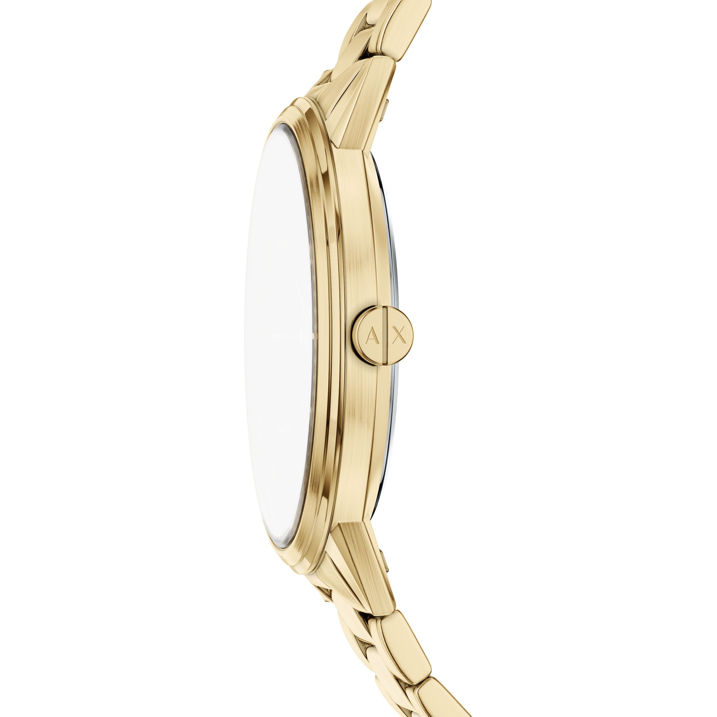 ARMANI EXCHANGE Quarzuhr AX7178SET, (Set, 2-tlg., mit Armband), Armbanduhr, Herrenuhr, Edelstahlarmband, Ideal auch als Geschenk