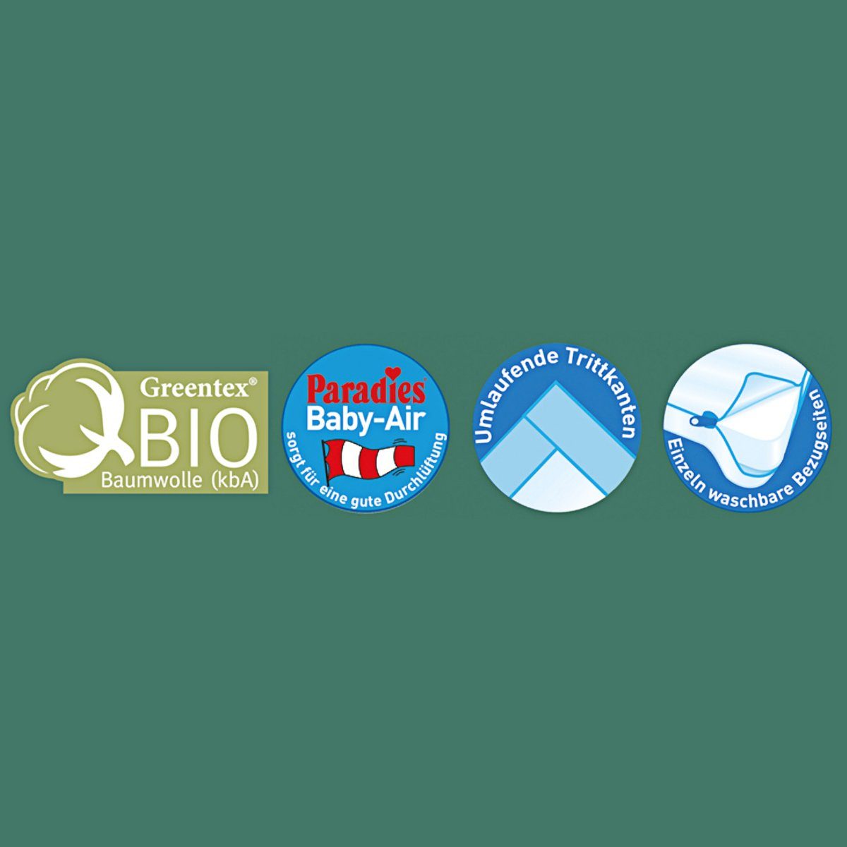 Babymatratze Paradies Kindermatratze Bio-Lina 70x140 cm, Paradies, 8,5 cm hoch