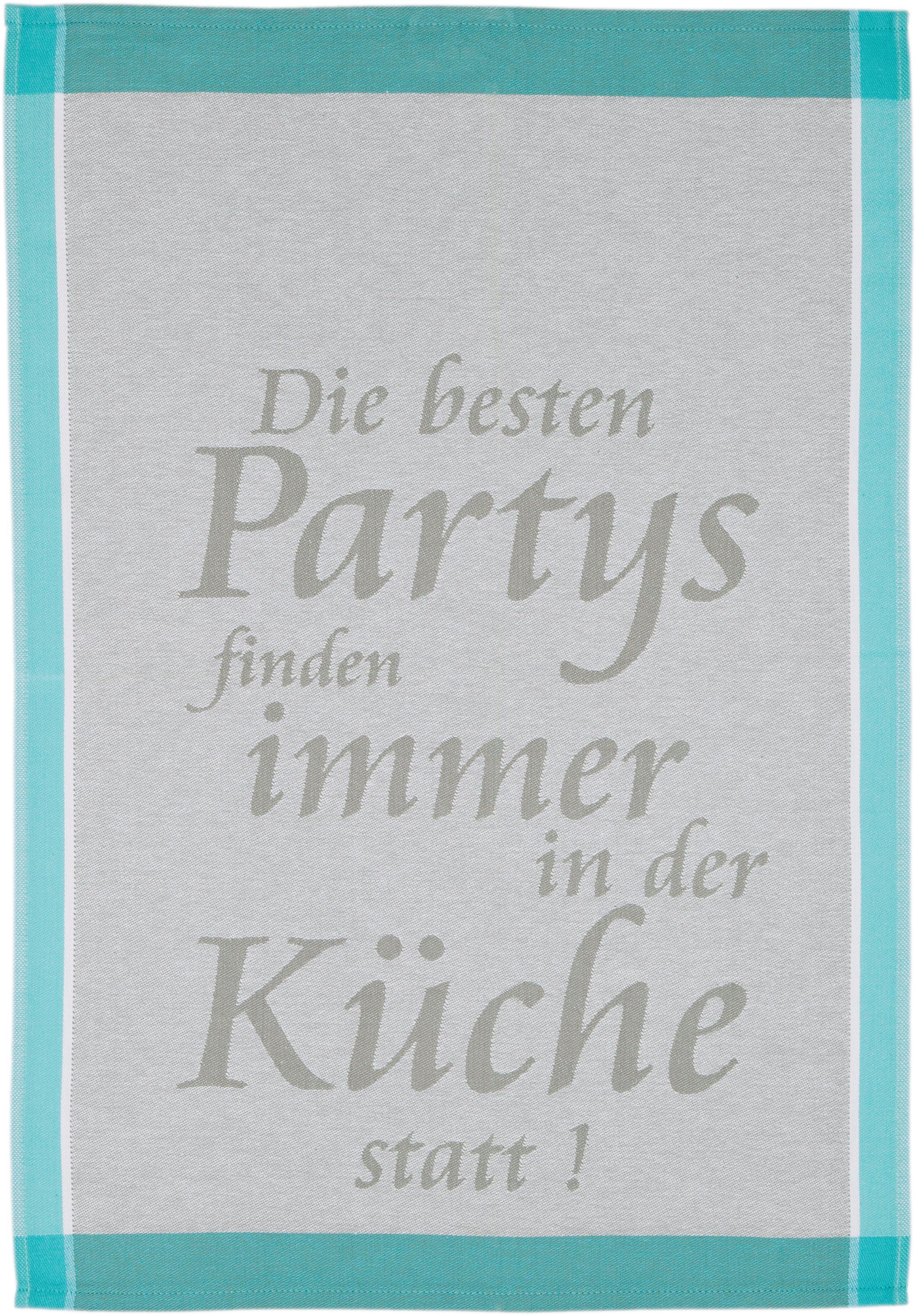 ROSS Geschirrtuch Die Besten Partys finden immer in der Küche statt, (Set, günstig online kaufen