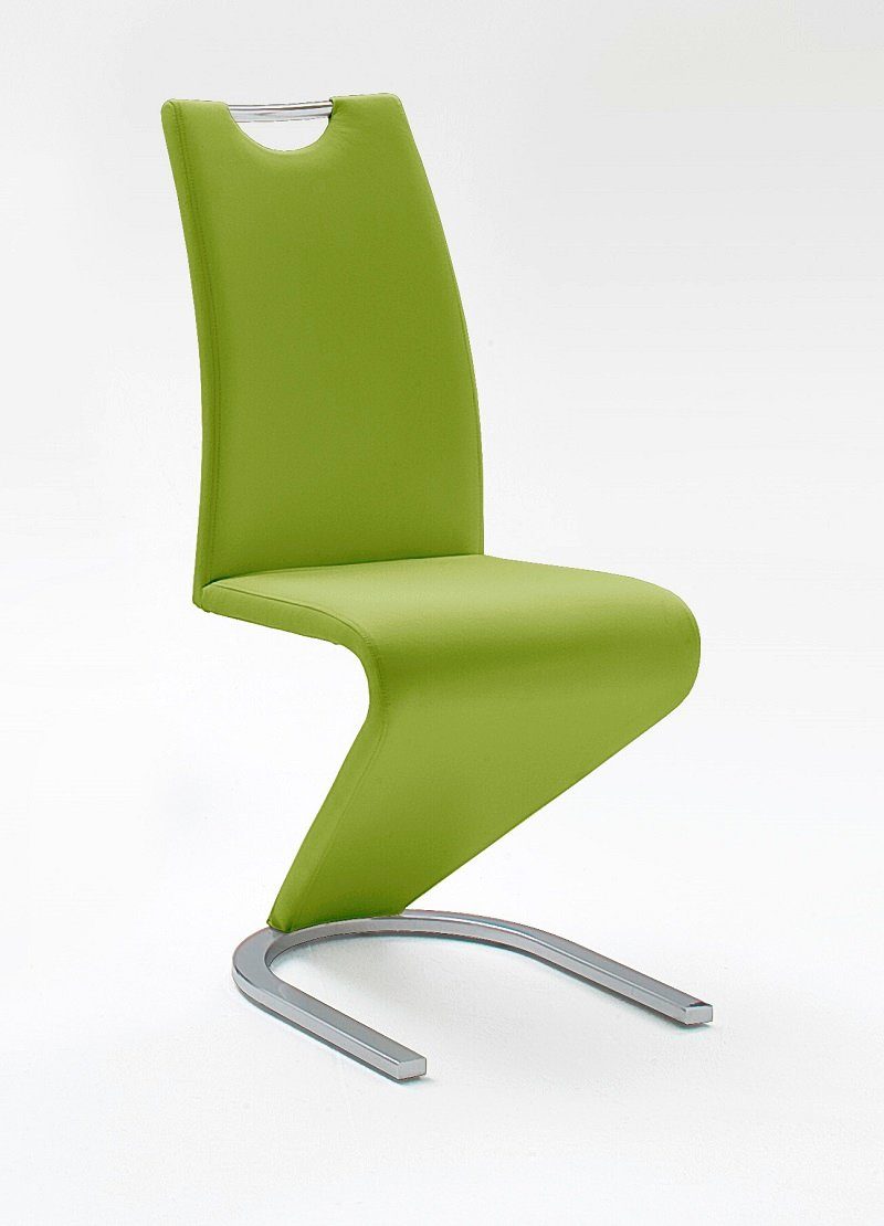 Esszimmerstuhl 2er Set Freischwinger Stuhl Amado, lime