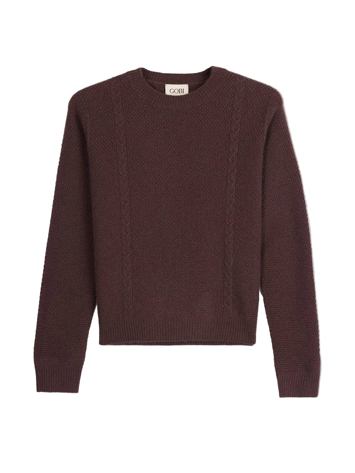 Rundhalspullover Kaschmir-Pullover mit Rundhals