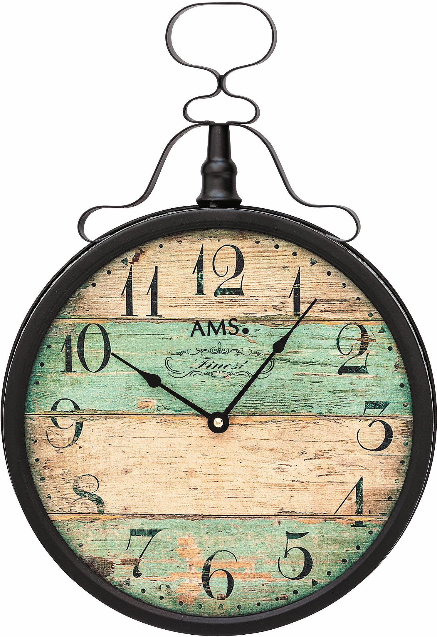 AMS Wanduhr W9532 (Quarzuhr,Wohnzimmer,Esszimmer,Küche,Arbeitszimmer,Büro,Flur)