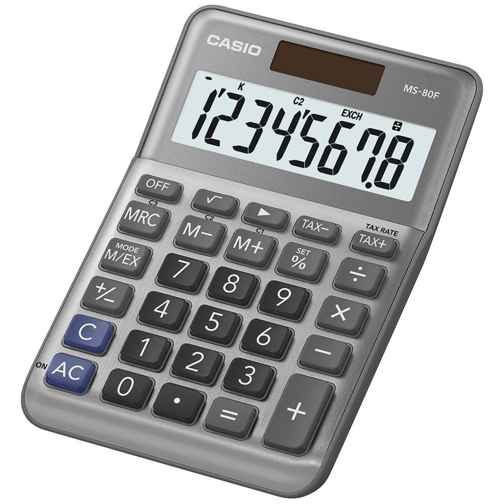 CASIO Сумкиrechner Tischrechner MS-80F, Währungsumrechnung