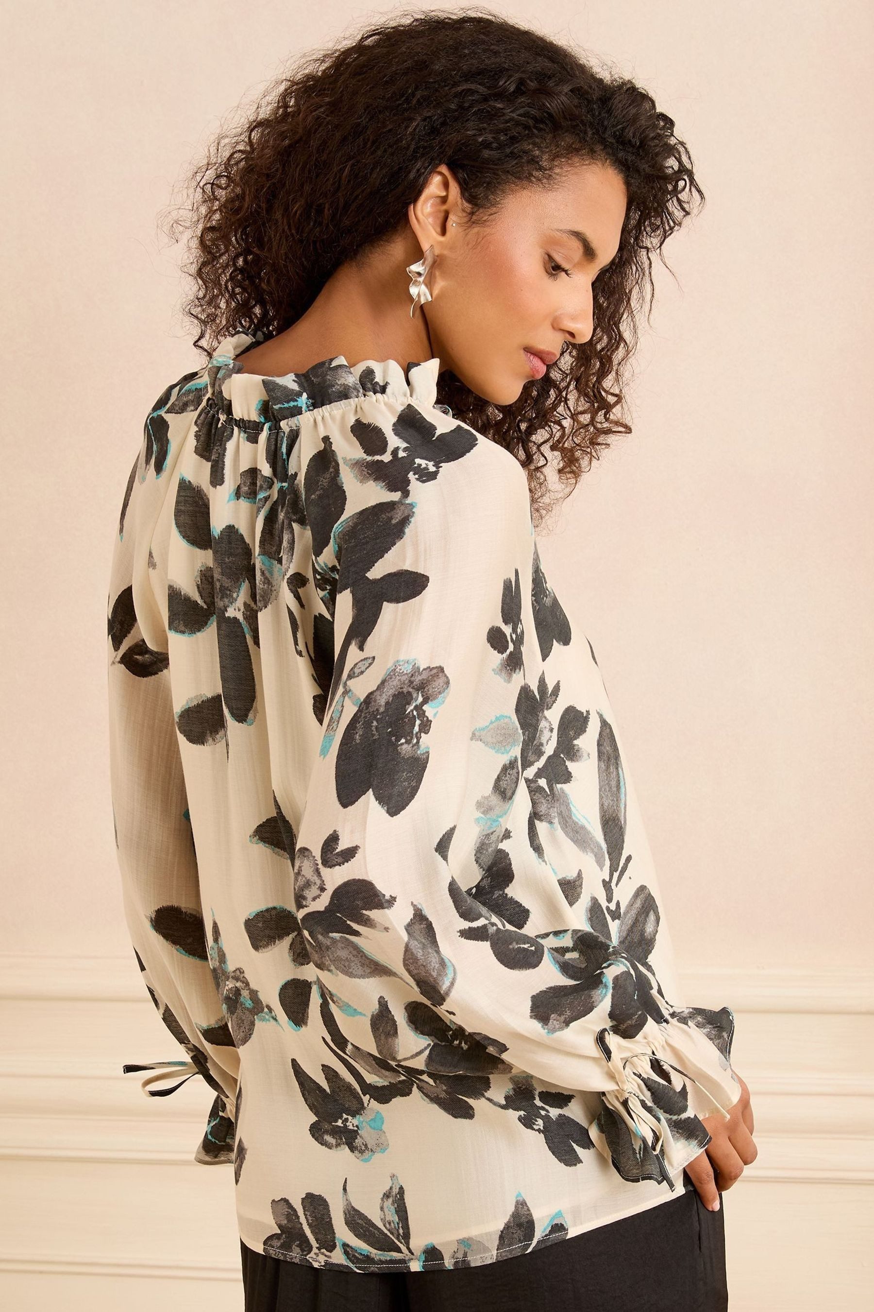 Love & Roses Langarmbluse Love & Roses Bluse mit Kerbausschnitt, Regular (1 günstig online kaufen