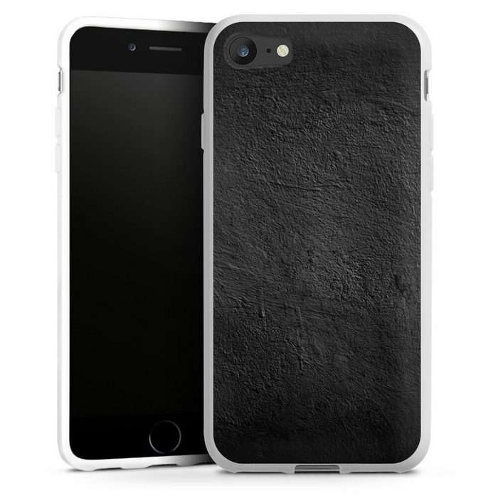 DeinDesign Handyhülle Beton Wand Stein Betonwand schwarz Apple iPhone SE (2022) Silikon Hülle Bumper Case Handy Schutzhülle