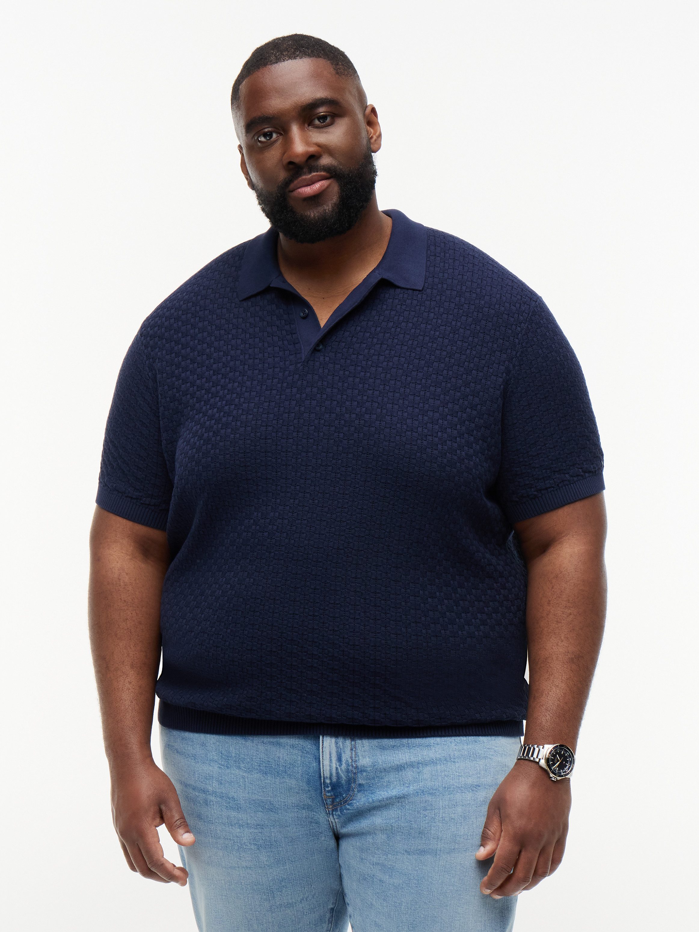 Tommy Hilfiger Big & Tall Poloshirt BT-GMD STRUCTURE Große Größen, mit Struktur