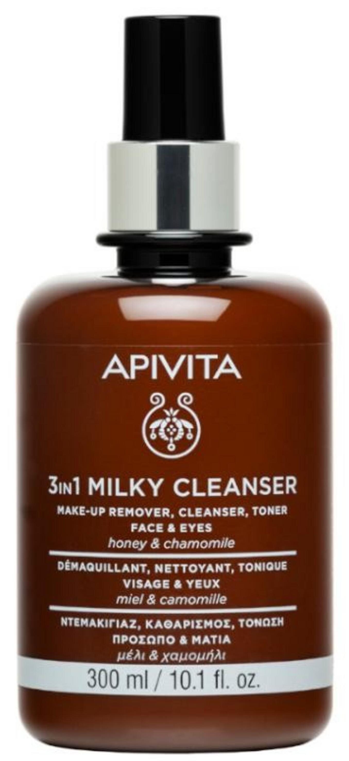 Apivita Gesichts-Reinigungsmilch Apivita, 3in1 Milky Cleanser