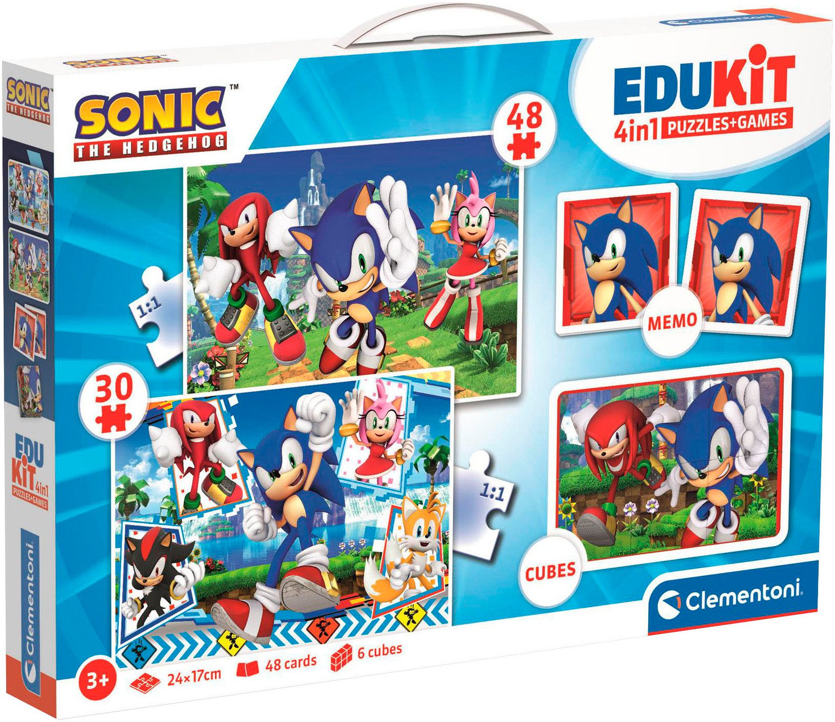 Clementoni® Puzzle Edukit, 4n1, Sonic, 78 Puzzleteile, Made in Europe günstig online kaufen