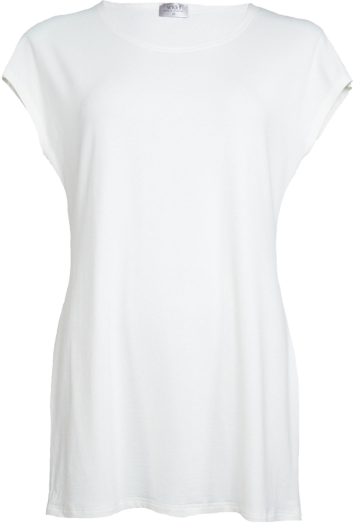 Seidel Moden offwhite Longshirt schlichtem Design in