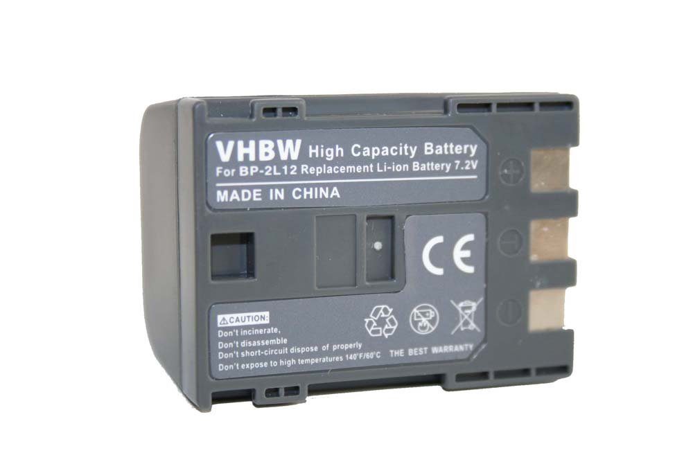vhbw passend für Canon Elura 50MC, 40MC, MC(0) Camcorder (1200 mAh, 7,2 V, Kamera-Akku Li-Ion 1200 mAh