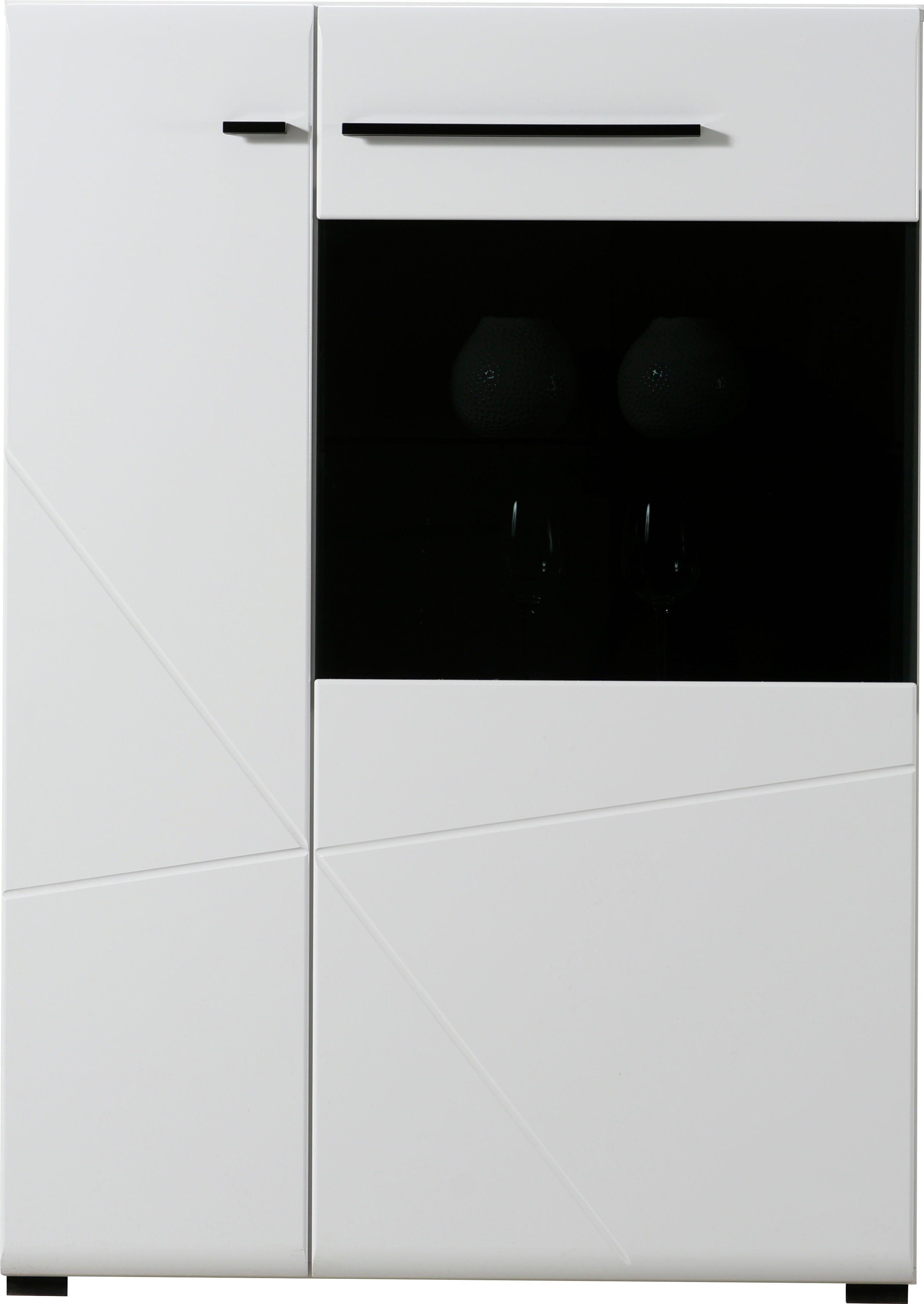 INOSIGN Highboard "Trentino", Vitrine, Soft-Close-Funktion, Hochglanzfronte günstig online kaufen