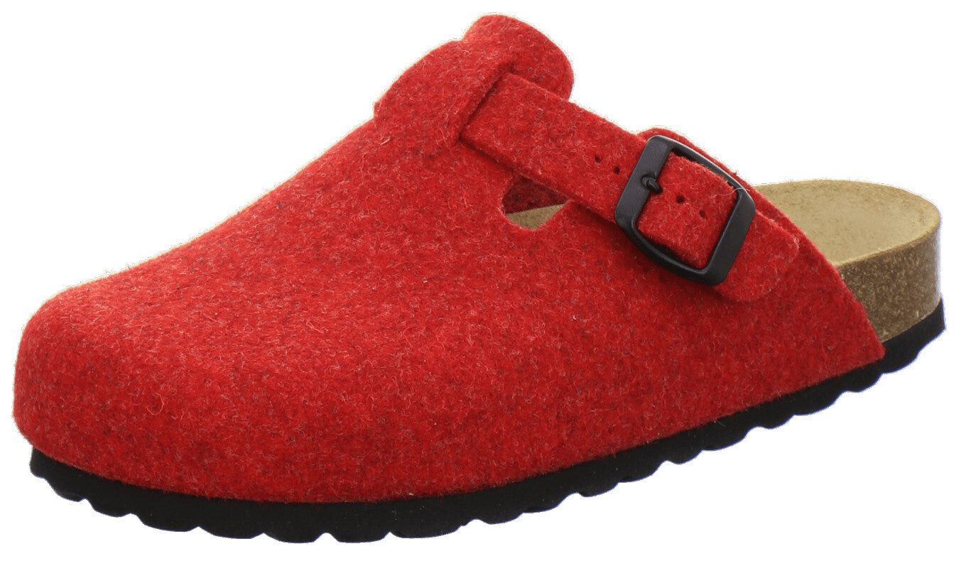 AFS-Schuhe Damen Filz Hausschuh im Clog-Stil mit Fußbett, Made in Germany