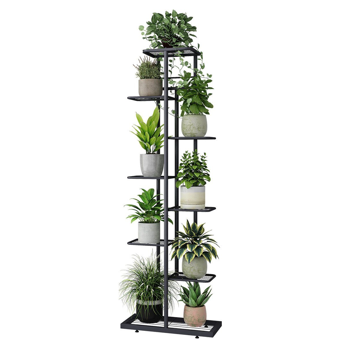MULISOFT Blumenständer (InnenAußen Metall Blumentreppe, Pflanzen Regal