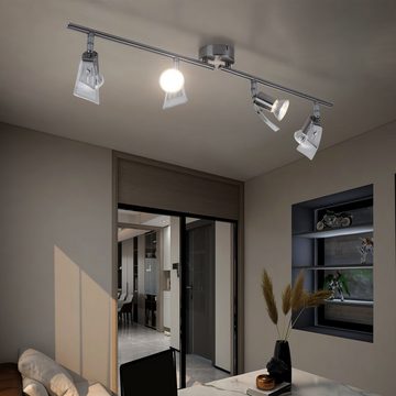 etc-shop LED Deckenleuchte, Leuchtmittel inklusive, Warmweiß, Farbwechsel, Decken Leuchte Dimmer Küchen Lampe verstellbar Fernbedienung im Set