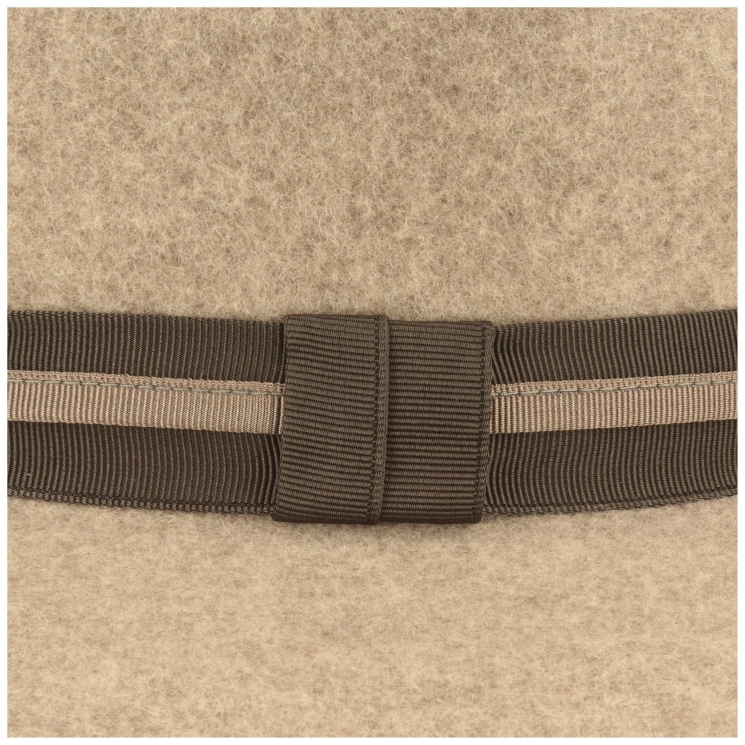 Hutmacher Zapf Filzhut Wollfilz-Traveller mit Ripsband-Garnitur