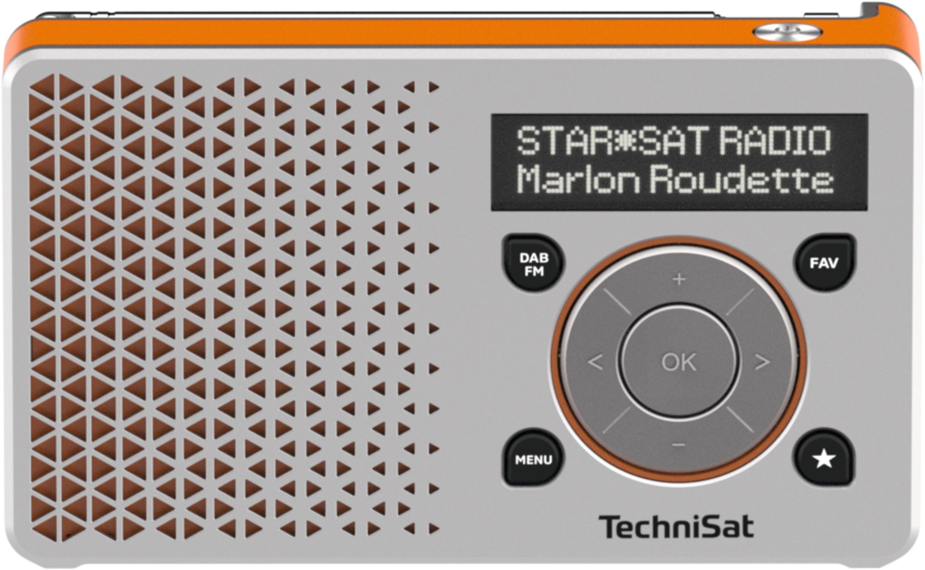 TechniSat DIGITRADIO 1 Digitalradio (DAB) (Digitalradio (DAB), FM-Tuner mit RDS, 1 W, bis zu 10 Stunden Akku, OLED-Display, passive Bassmembran)