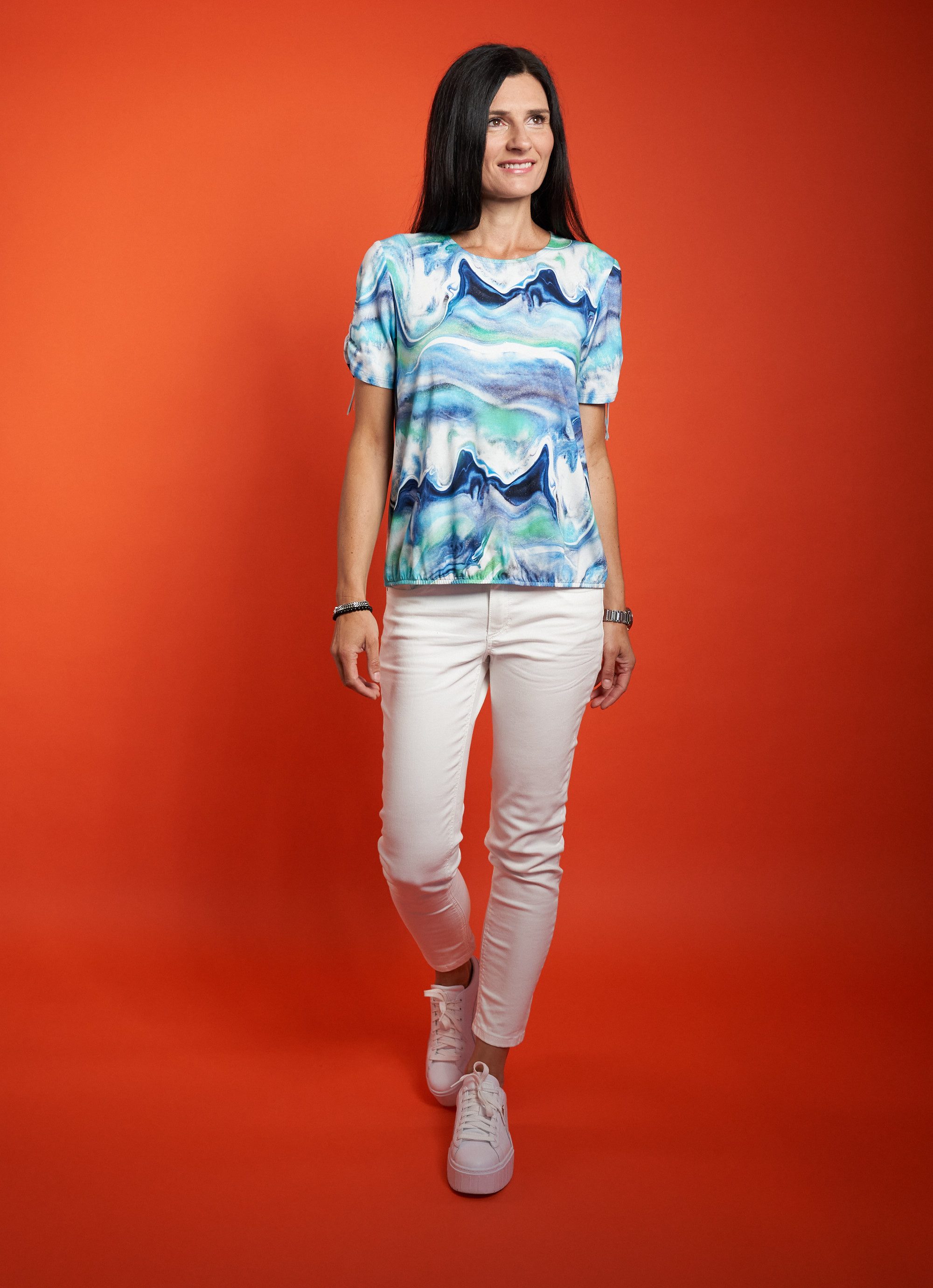 Seidel Moden Kurzarmshirt mit All-Over Print, MADE IN GERMANY günstig online kaufen
