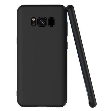 CoolGadget Handyhülle Black Series Handy Hülle für Samsung Galaxy S8 Plus 6,2 Zoll, Edle Silikon Schlicht Robust Schutzhülle für Samsung S8 Plus Hülle