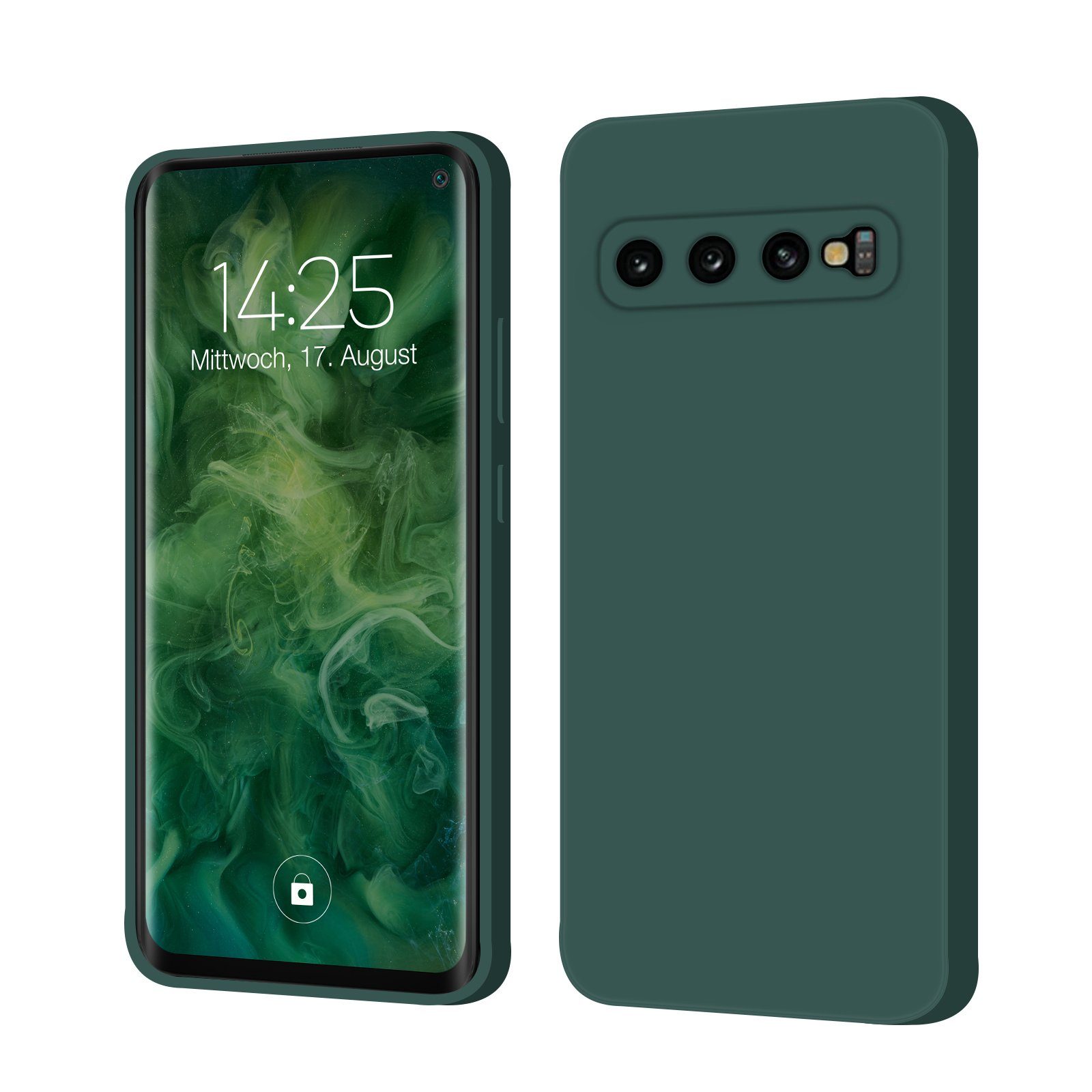 Tec-Expert Handyhülle SoftGrip Cover Hülle für Samsung Galaxy S10, Handy Case Bumper integrierter Kameraschutz flexibel