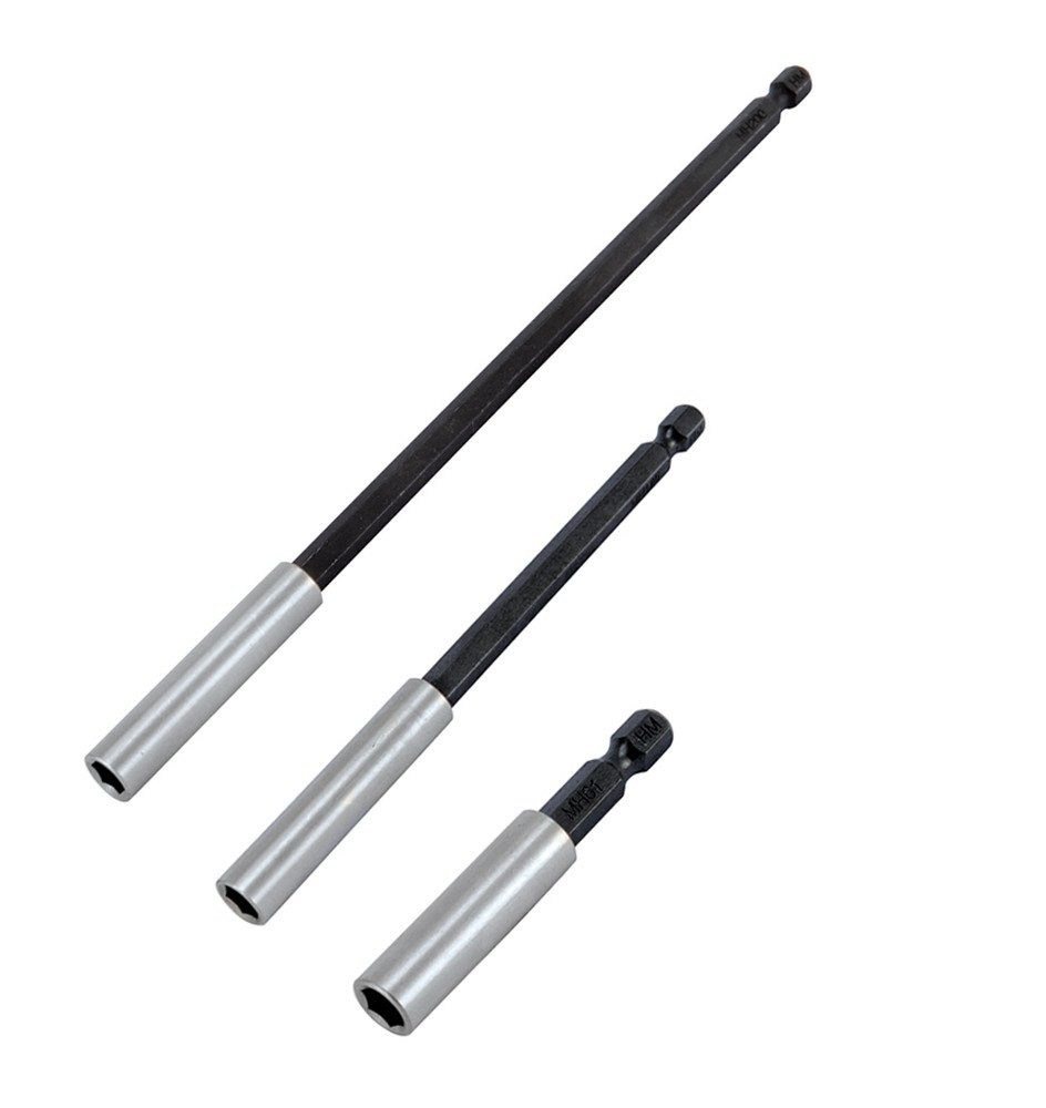 HM Müllner Werkzeuge Magnethalter Magnethalter für Bits mit 1/4 Sechskantantrieb 60 mm (24-St), Starker Dauermagnet